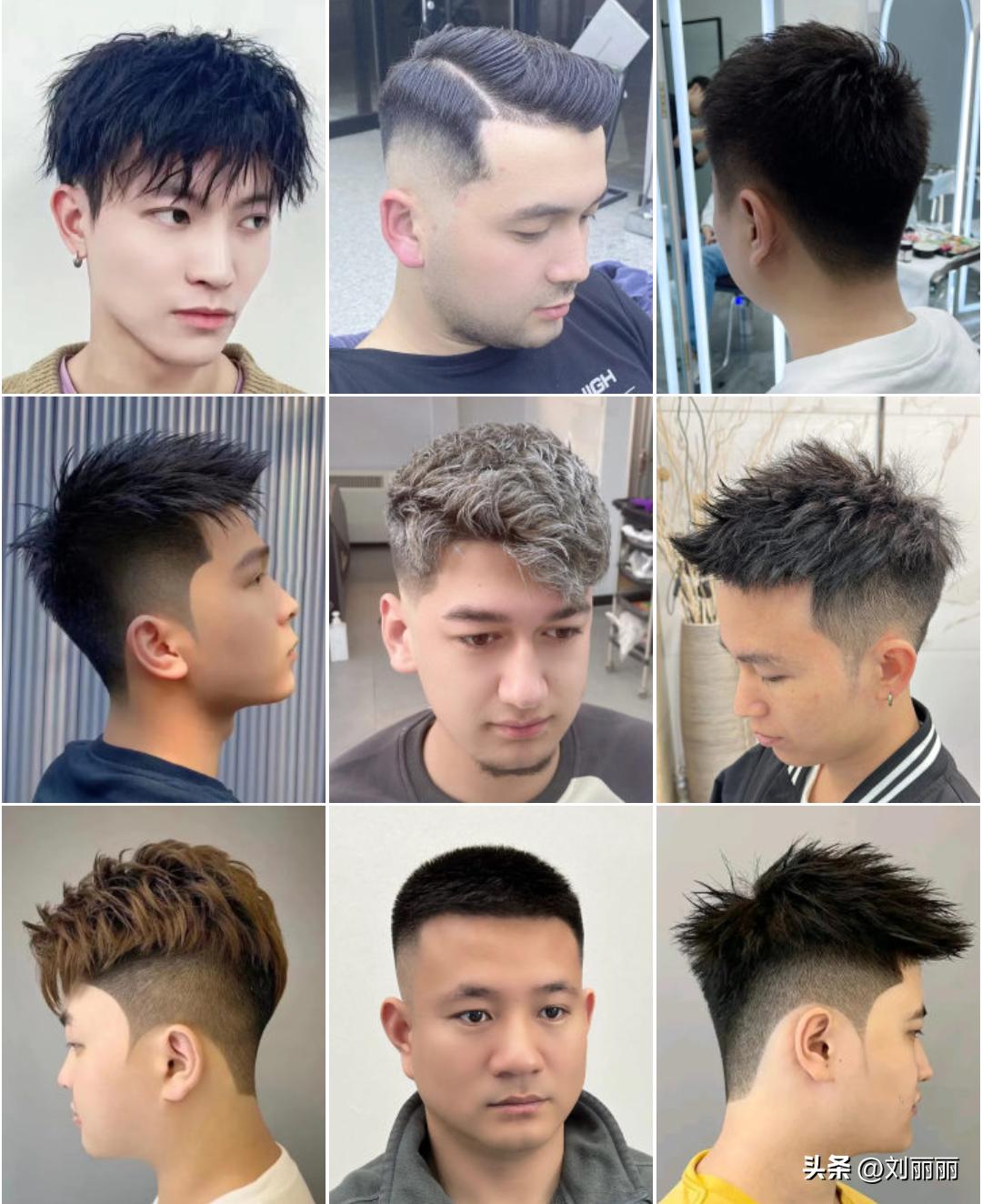 新潮发型三七背头,新潮发型图片大全