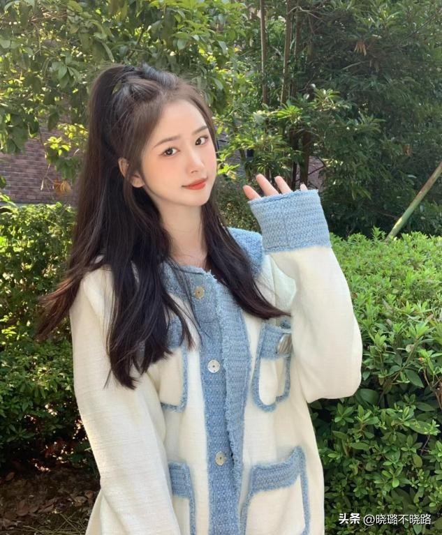 扎丸子头又好看又简单中长发,丸子头扎发简单减龄