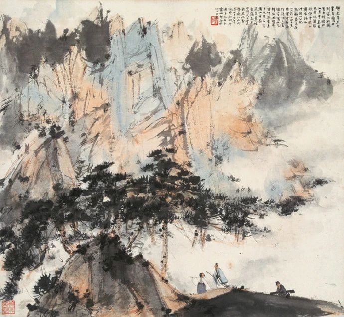傅抱石山水画100幅欣赏,傅抱石山水画100幅高清图欣赏