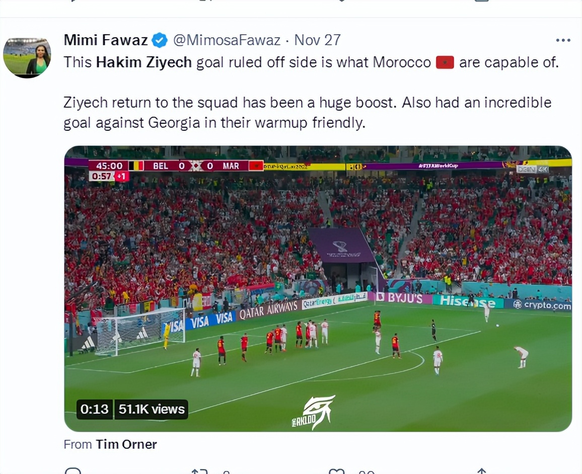 摩洛哥队齐耶什破门,齐耶什任意球视频阿贾克斯