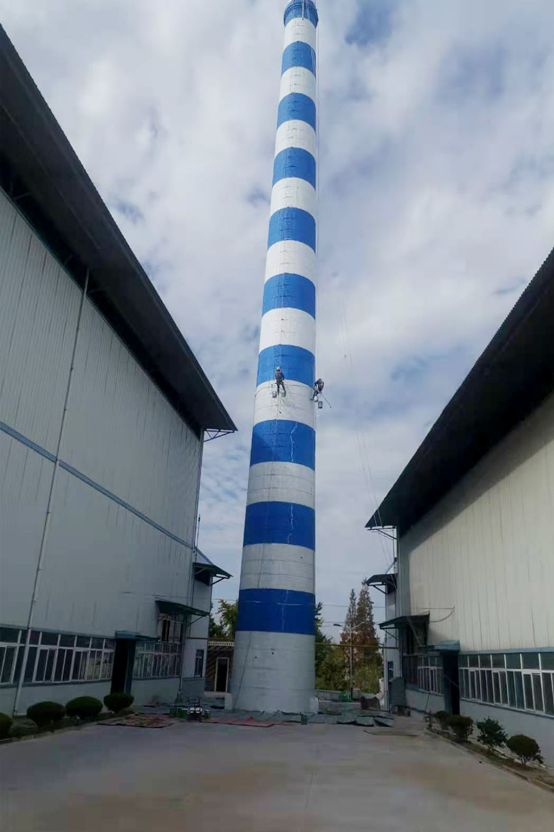 烟囱加固专业施工队,砖烟囱加固维修方案