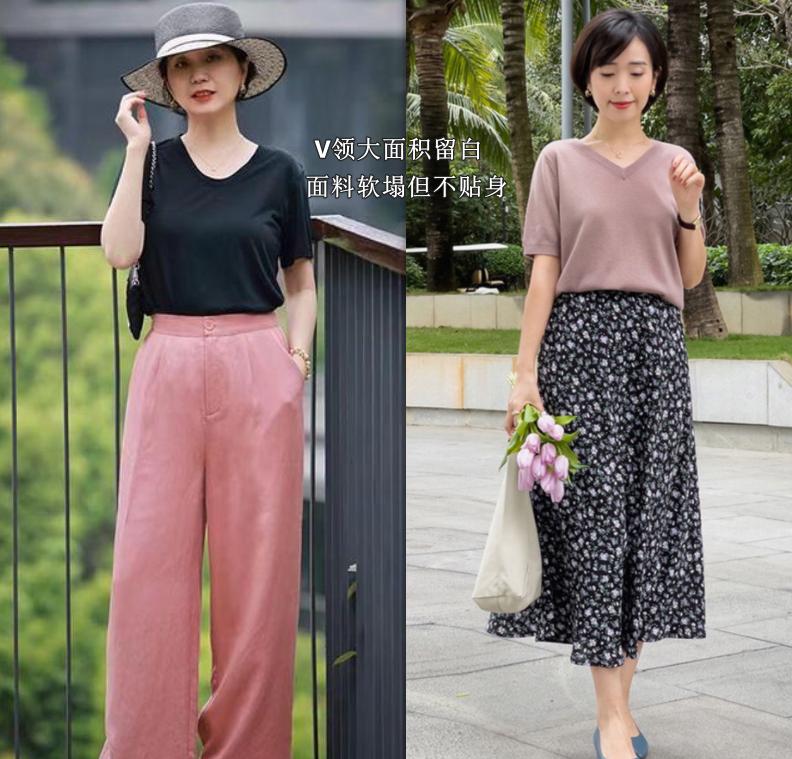 夏天穿的裙子好看又显瘦50岁穿的,夏季减龄t恤裙穿搭