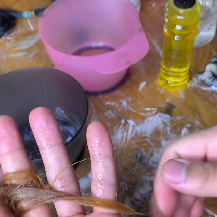 针对于受损发质的黄水，自动刹车软化不会过，真香#烫发黄水