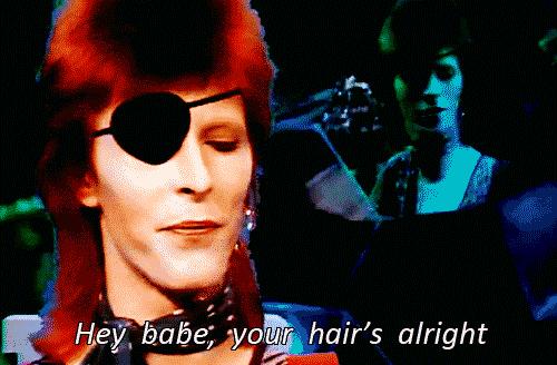 大卫鲍伊妆容,大卫·鲍伊年轻照片