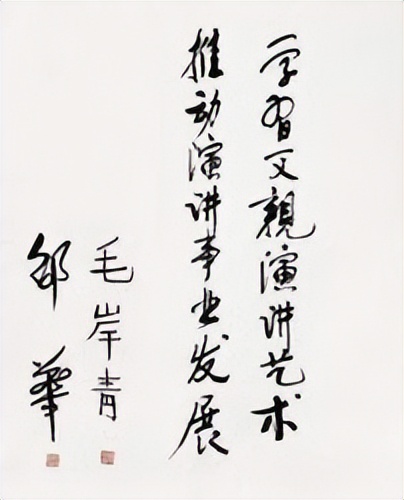 毛岸青书法古朴端庄，毛岸英的书法深得“毛体”之精髓，截然不同