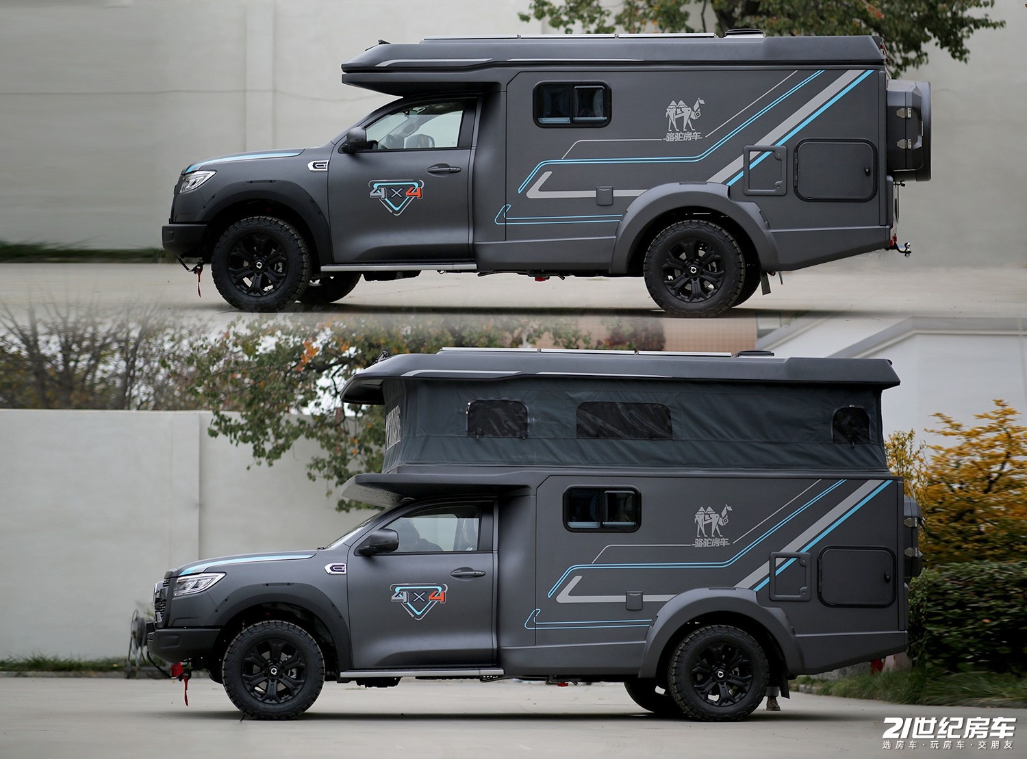 骆驼皮卡升顶房车,2024款骆驼升顶房车