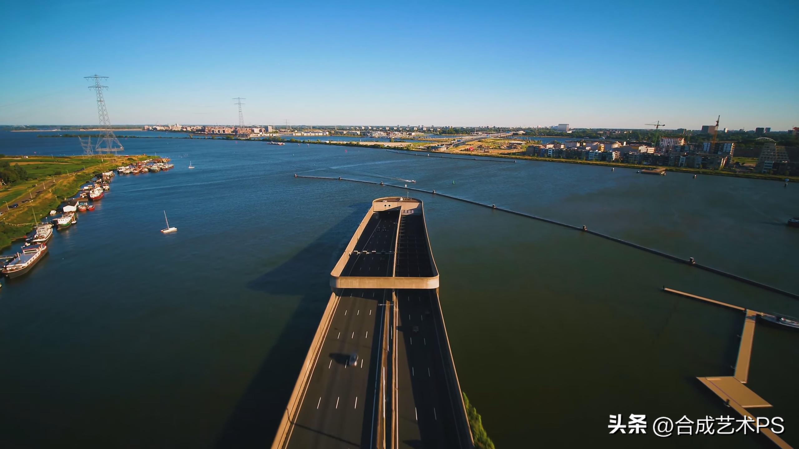 风车王国荷兰,荷兰田野中的风车