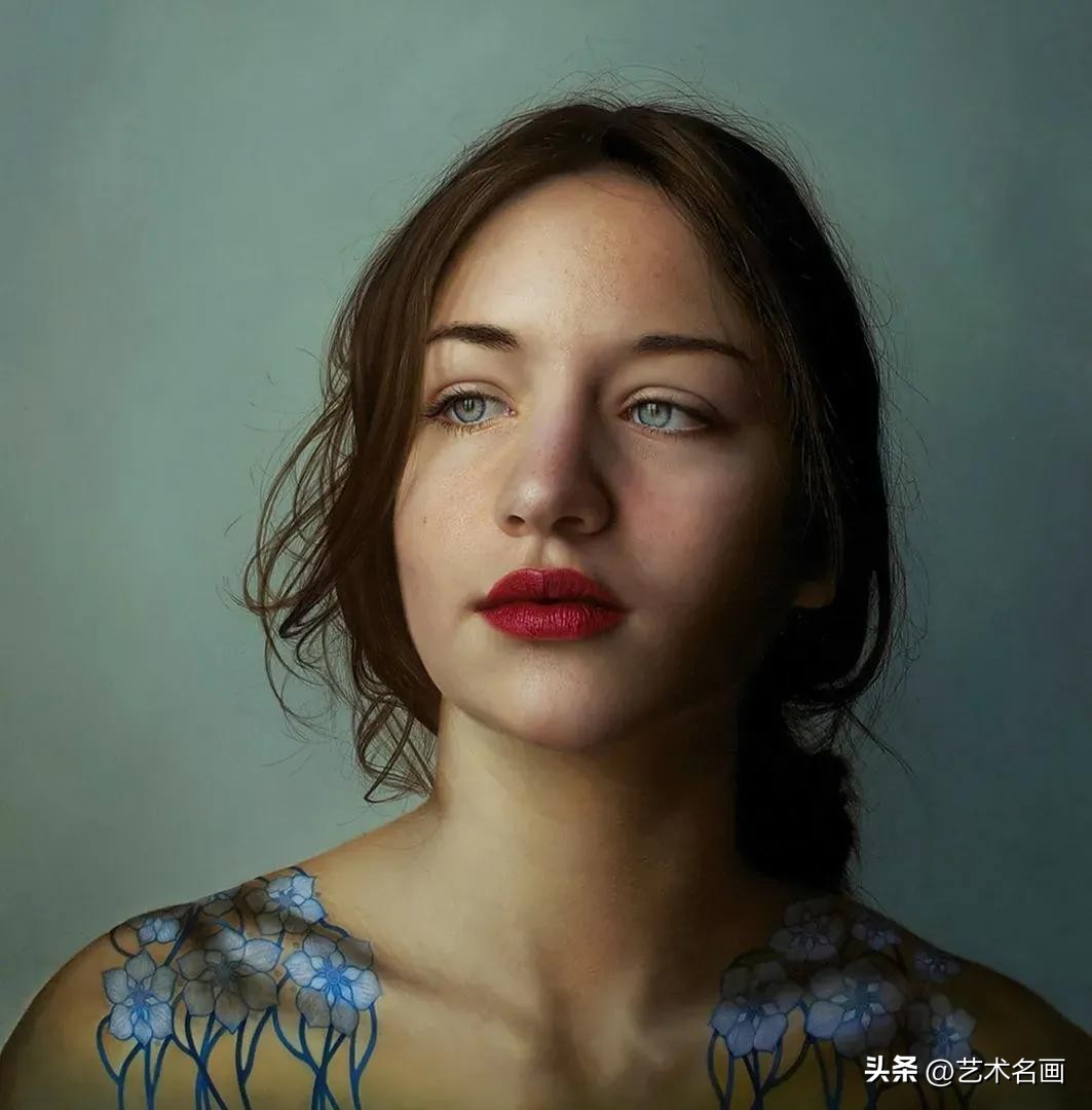 写实派世界人物油画名画,马可格拉西超写实油画