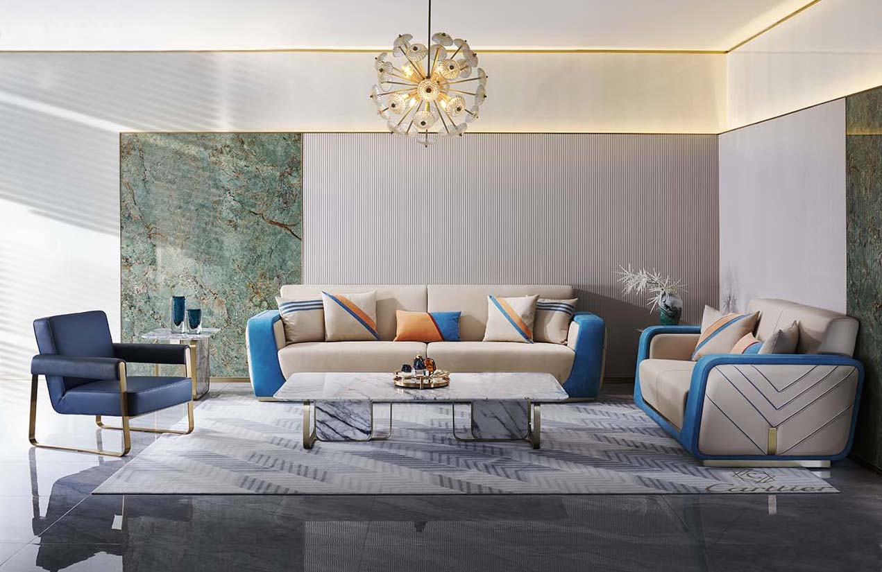 意式轻奢别墅家具预算,意式轻奢真皮家具