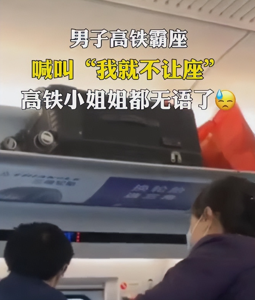 高铁上老人霸占女子座位拒绝协商,老人高铁强占小孩座位后续