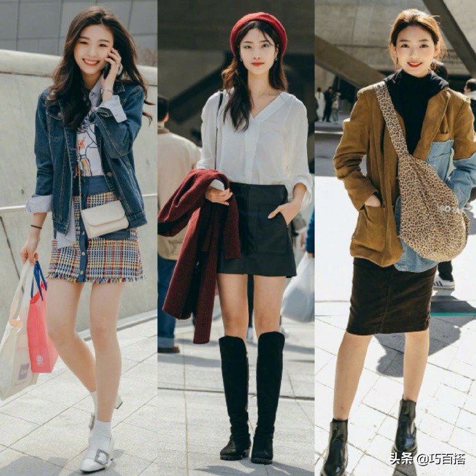 韩国街拍女人漂亮的穿搭,韩国素人街拍