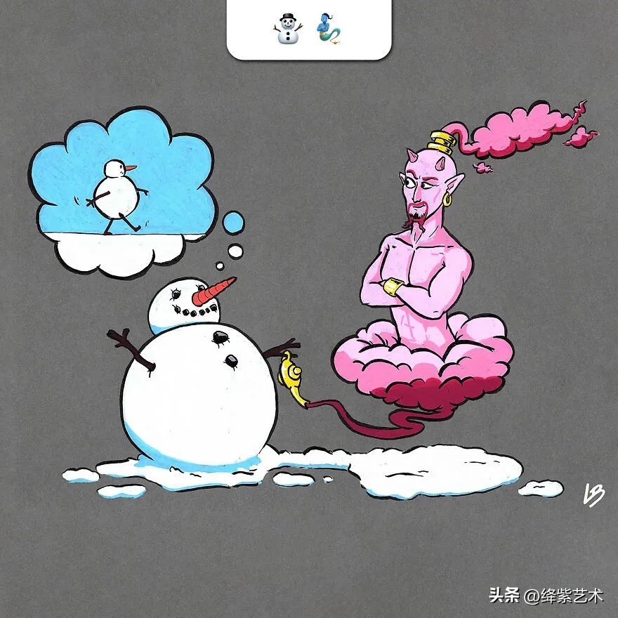 这组“符号”插画火了，你尽管出题，画不出来算我输