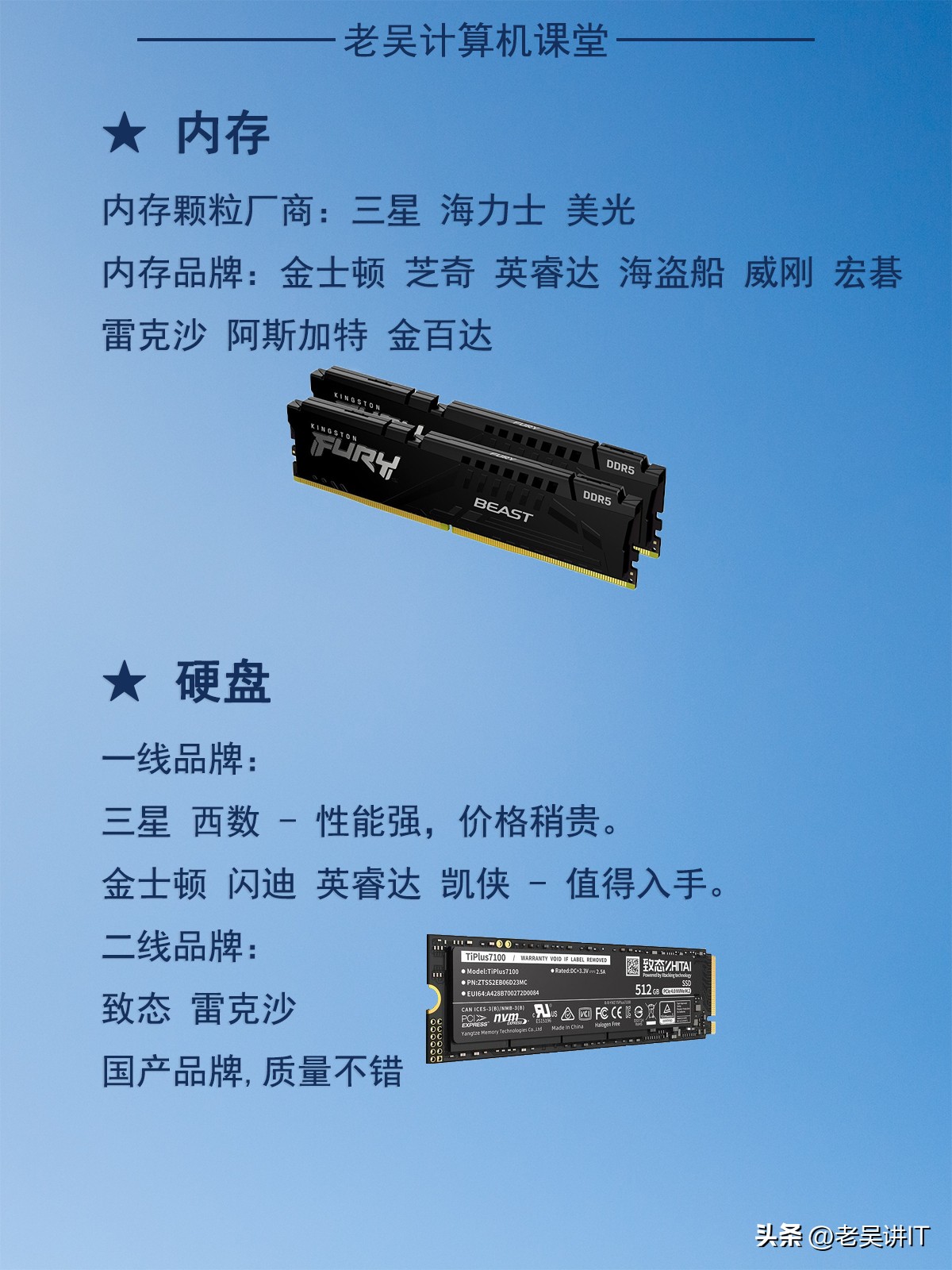 电脑八大件推荐,电脑八大件顶级品牌有哪些