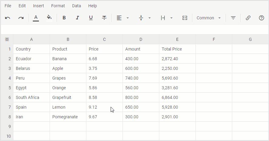 表格控件DHTMLXSpreadsheet5.0来咯，来看看优化了哪些实用功能