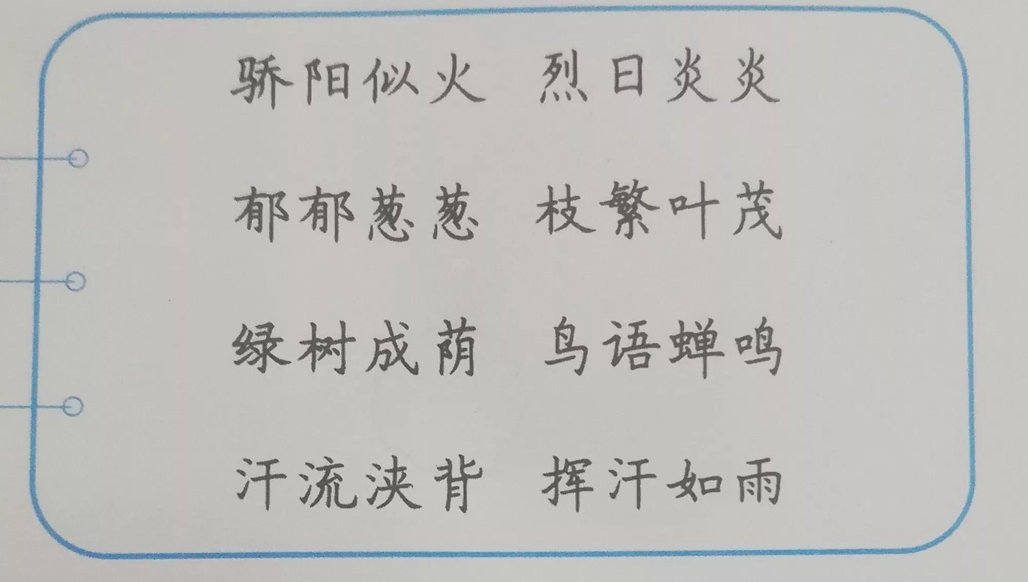 描写夏天的成语四字成语,描写夏天的成语和优美句子