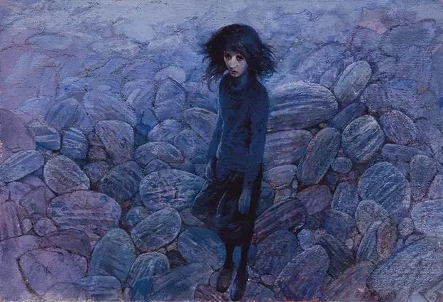 罗中立何多苓油画欣赏,何多苓人物油画教学视频