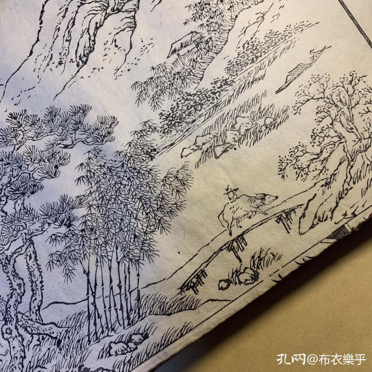 拿到木刻版《芥子园画传》时，我才明白真正的木刻线条之美