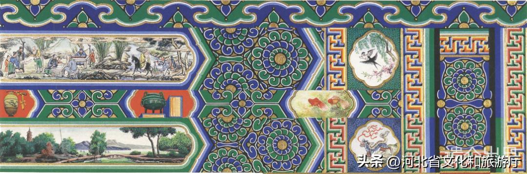 古建筑彩画设计效果图,古建筑彩画所用的颜料