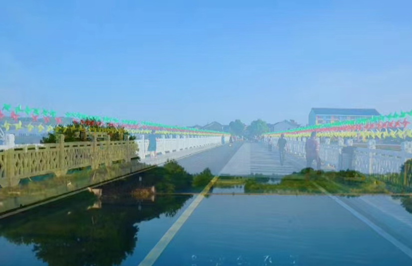 松滋景区网红桥,松滋市芭芒滩