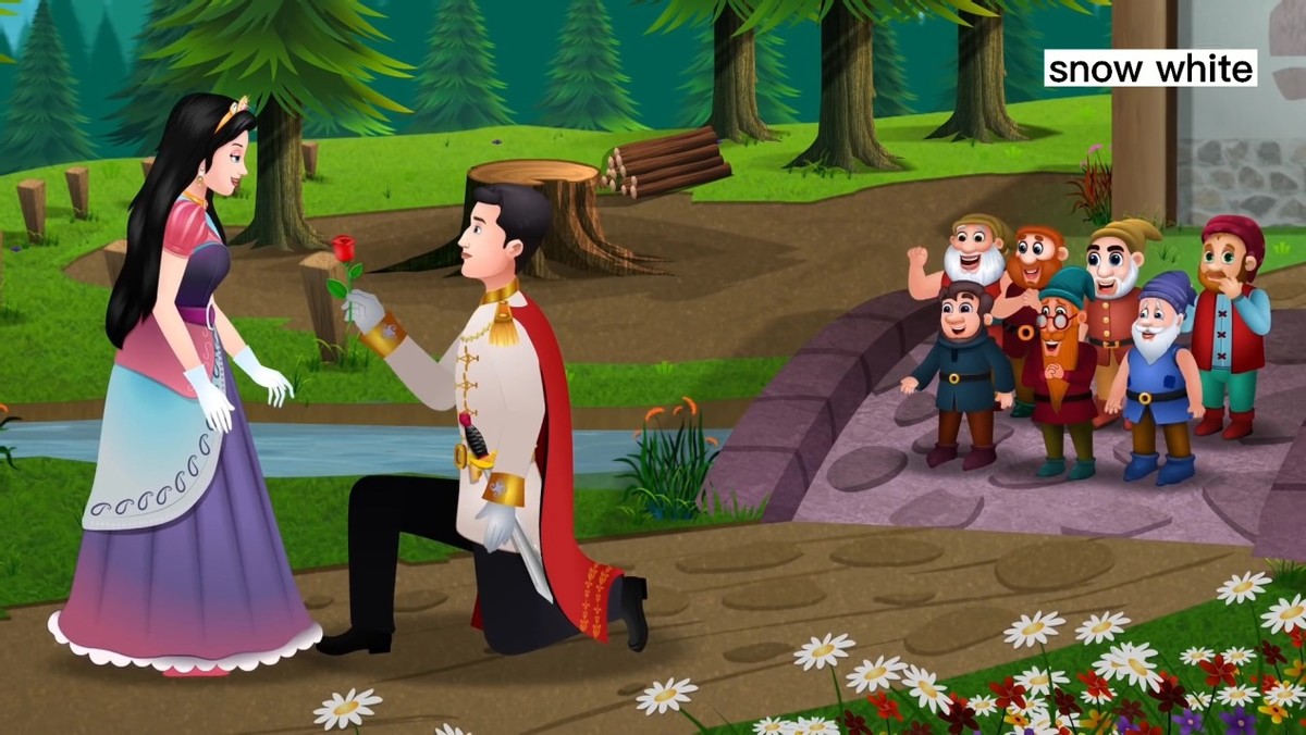 格林童话白雪公主英文阅读,白雪公主格林童话国语版