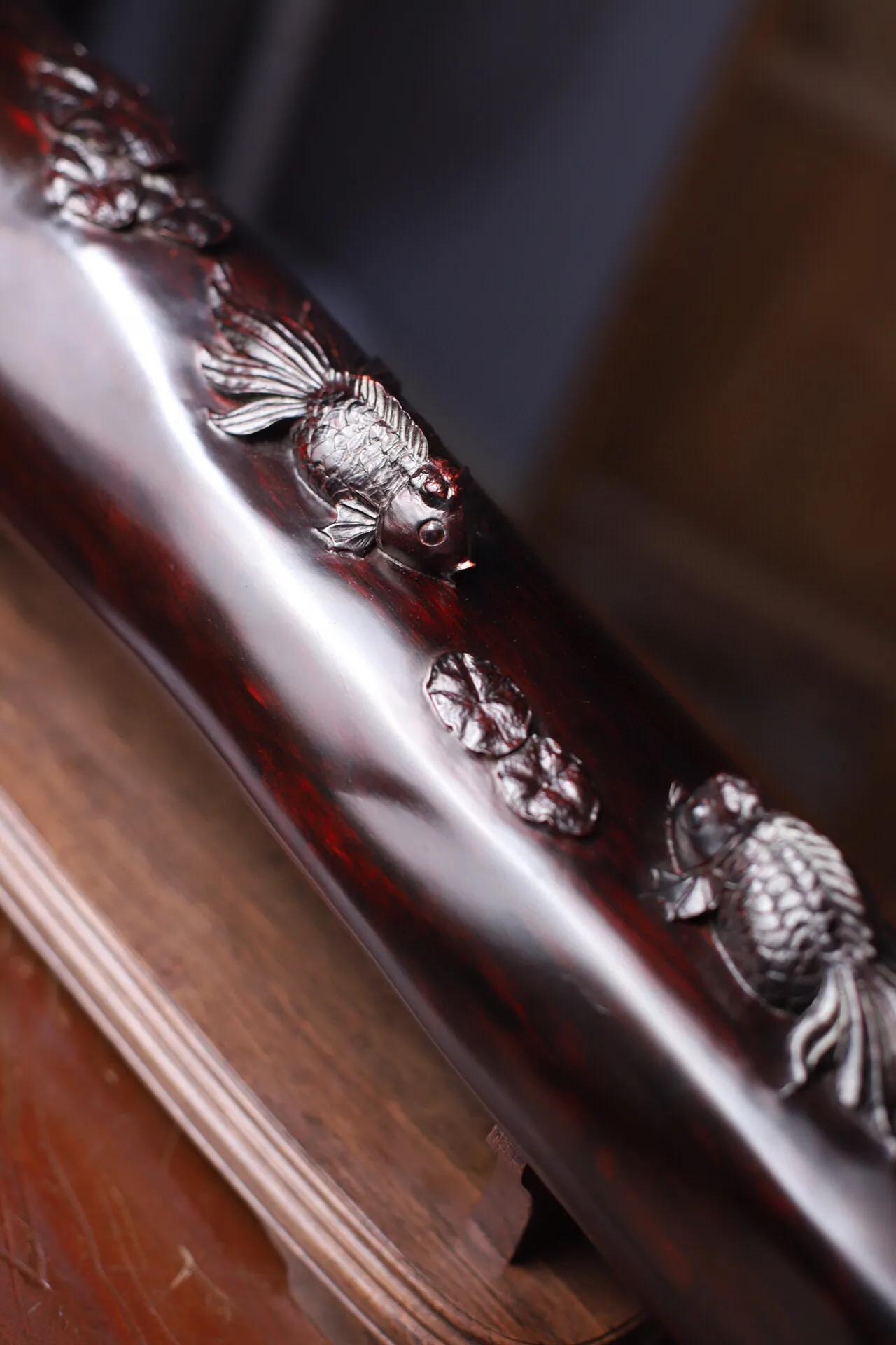 印度小叶紫檀年年有余,印度小叶紫檀升值价值高吗