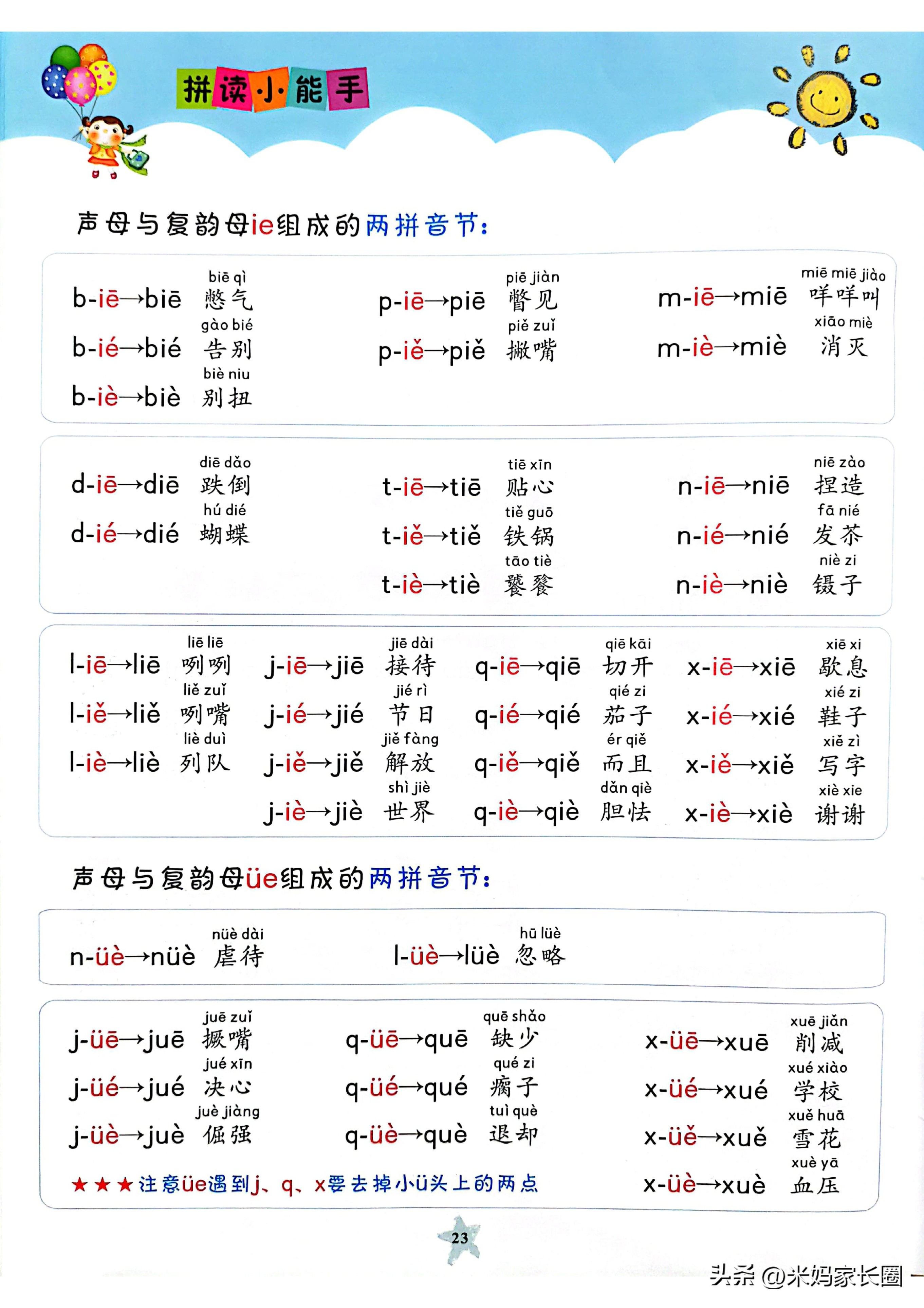 幼小衔接拼音拼读训练大全,幼小衔接复韵母拼音拼读