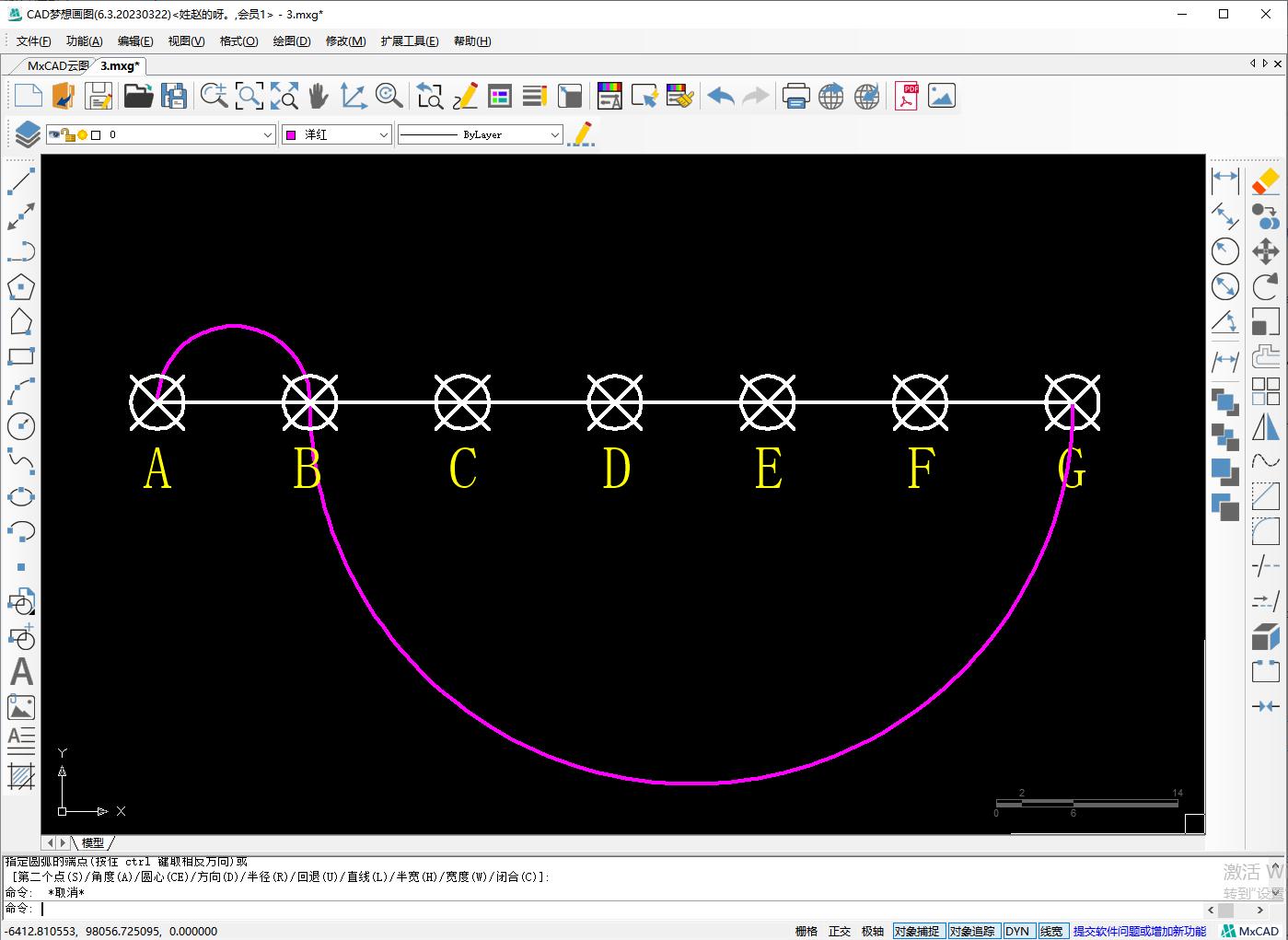 cad多段线在圆里画角度,cad中如何在多段线中绘制圆形