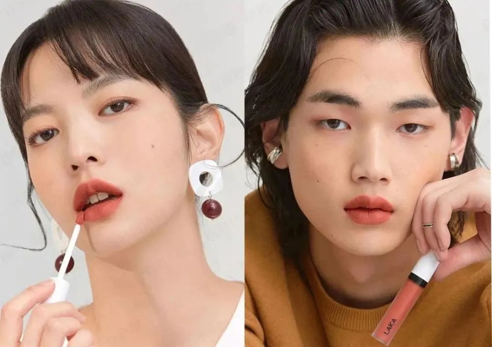 胡茬男口红,胡茬男星