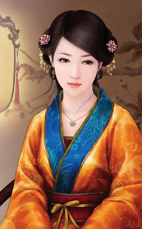 精美手绘手机壁纸古装演员,唐嫣古装高清壁纸