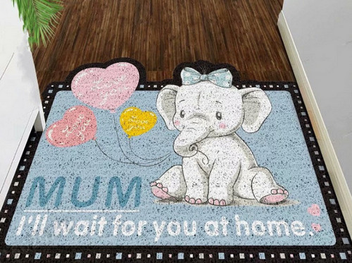 创意图案地垫,可裁剪入户创意地垫