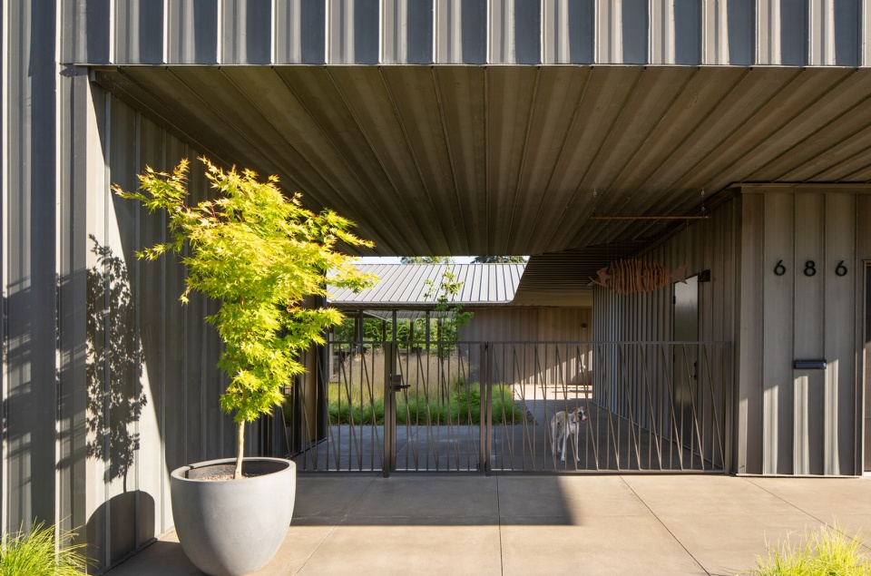 美国带草坪的房子,草地房屋建筑设计