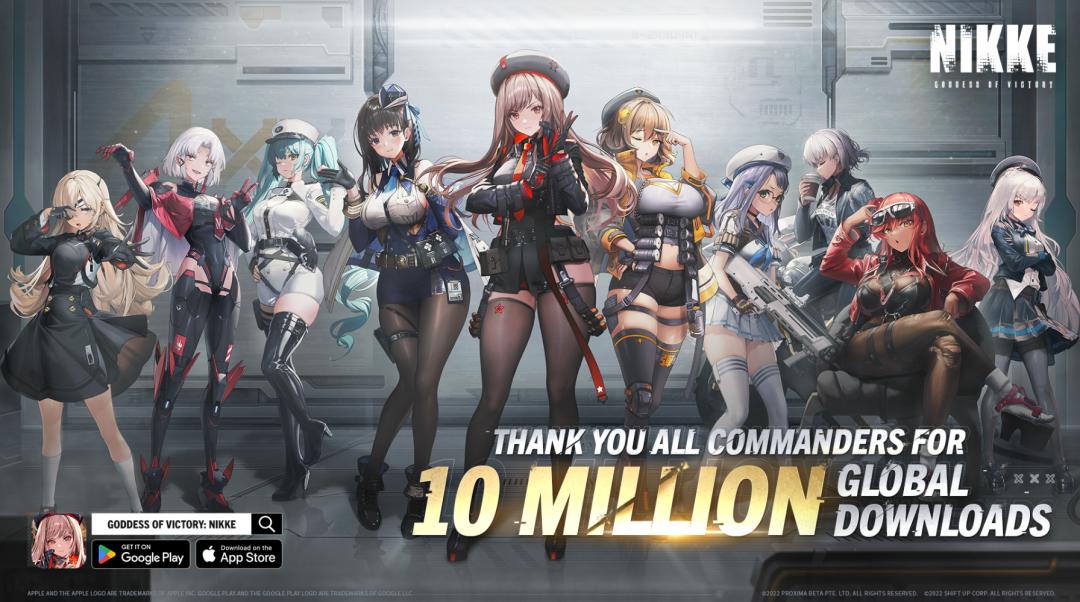 抖臀火出圈的《Nikke》*载下**破千万，掩体射击风格手游只此一家？