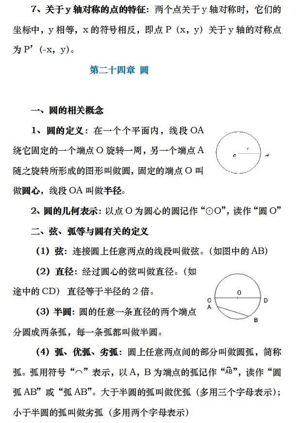 初中数学|九年级上册「复习重点清单」+期末测试卷1套，提前掌握