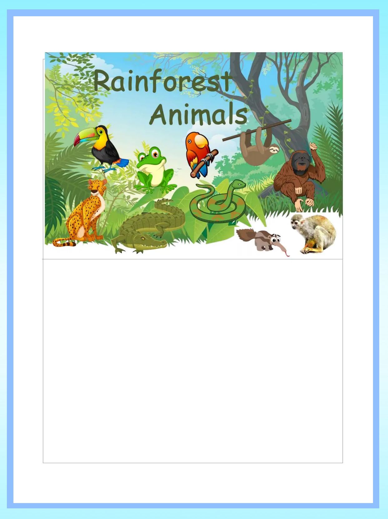 🌿🐒宝藏发现！雨林动物的神秘配对游戏曝光，你了解吗？🔍