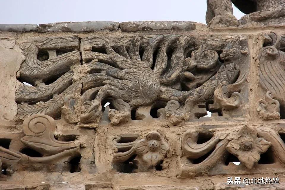 古建筑之美之徽派老砖雕,砖雕屋脊明清老式