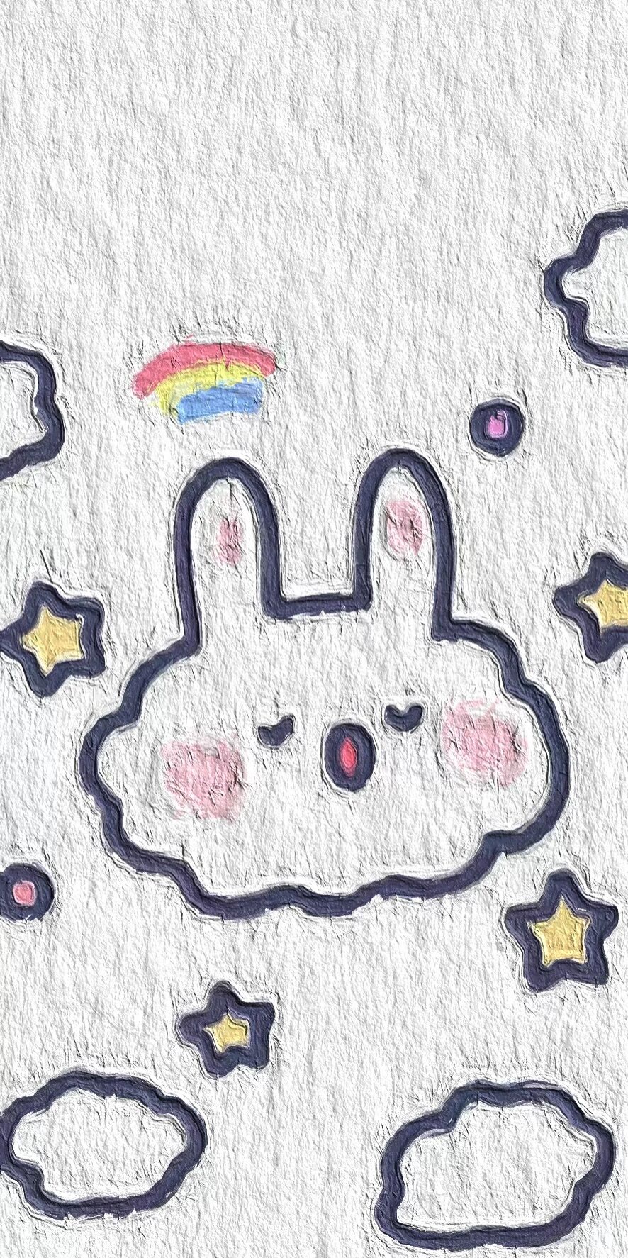 简约油画小可爱壁纸图文,海贼王卡通油画壁纸