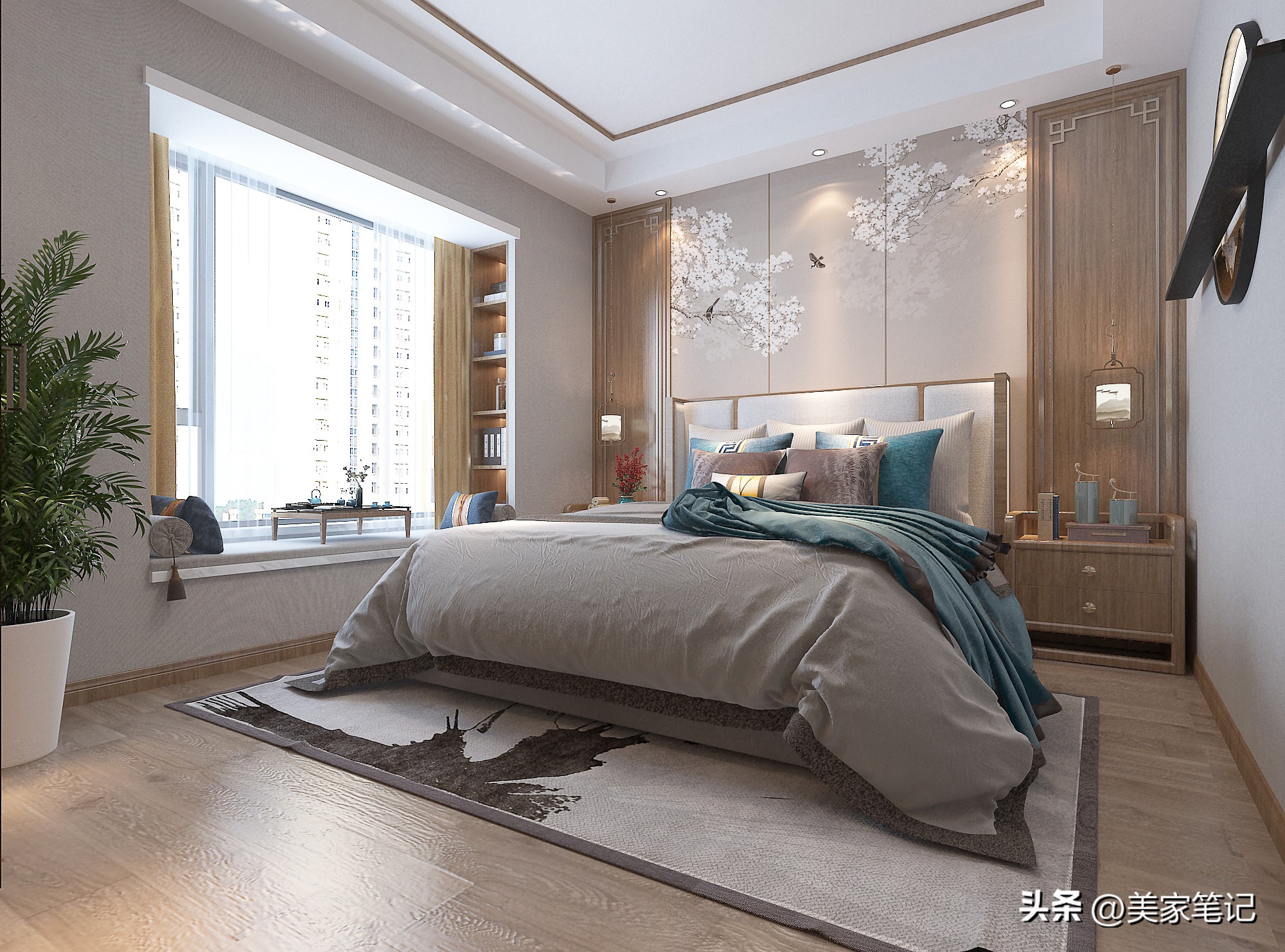 90平米原木玄关效果图,原木风格治愈系玄关