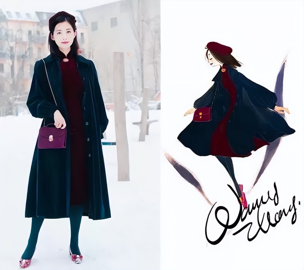 刘诗诗彩色铅笔画,刘诗诗立体画