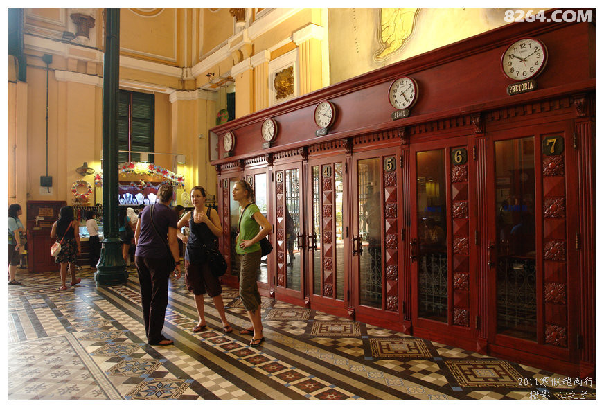 越南旅游者胡志明,胡志明市百年邮局