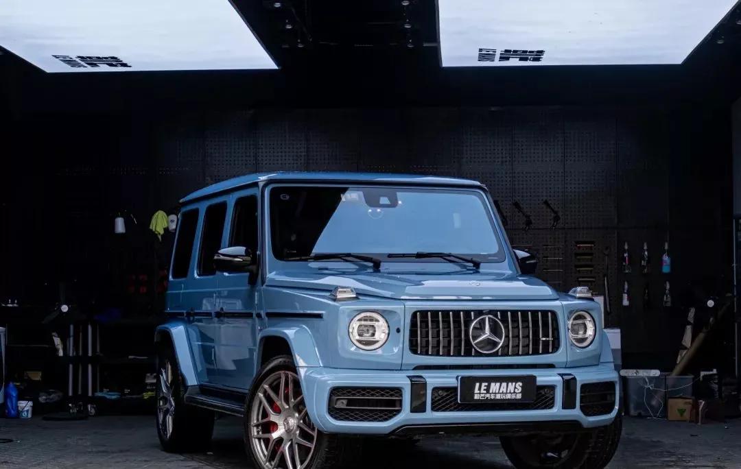 奔驰大g瓷器蓝g500,限量版磨砂红色奔驰大g