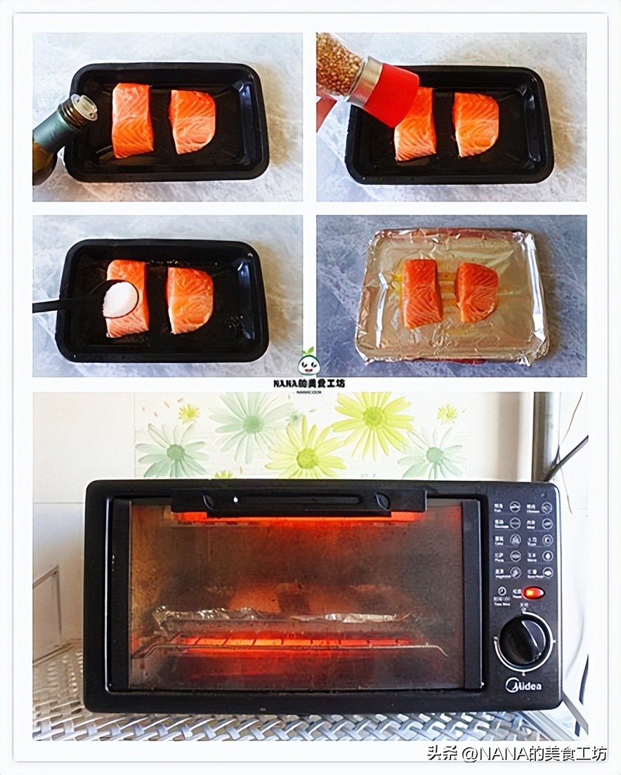 烤三文鱼加酸奶,香草烤三文鱼沙拉做法