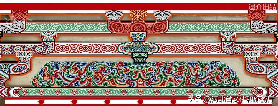 古建筑彩画设计效果图,古建筑彩画所用的颜料