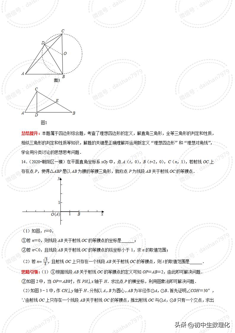2023年中考数学二轮复习核心考点专题31中考热点新定义问题