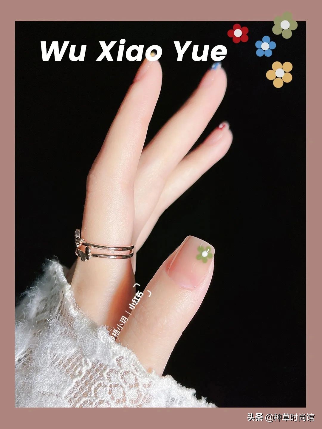 秋冬超显白高级感美甲,春日美甲图片最新款百搭