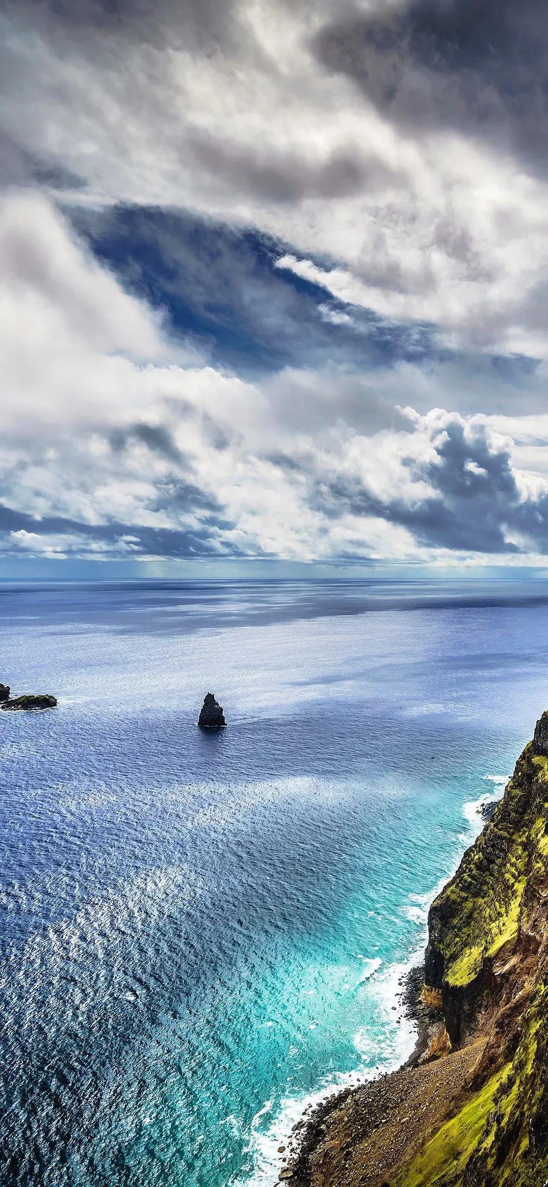 大海壁纸｜大海边，守候朝霞，聆听海浪的乐章