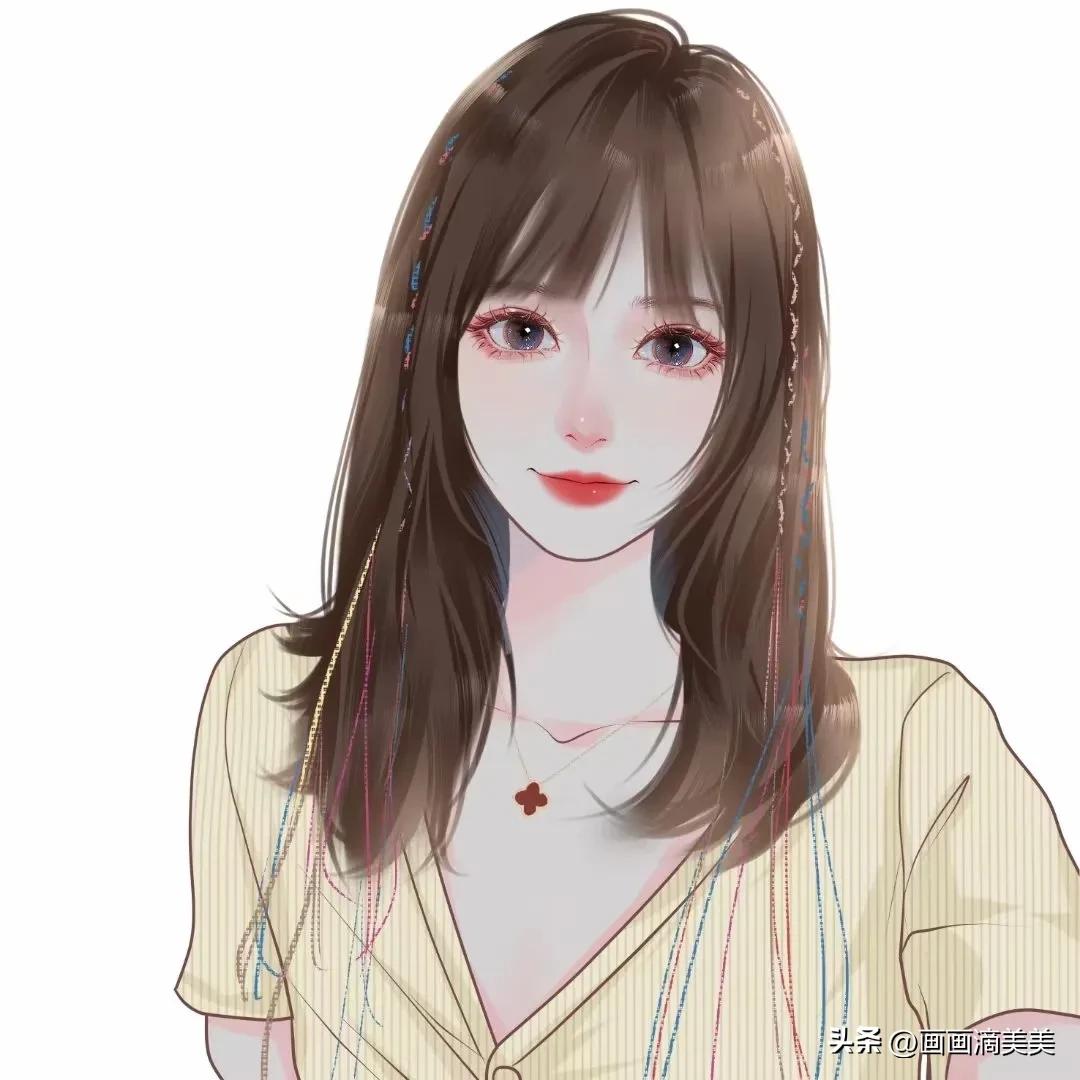 最新女生手绘头像高级质感,高颜值手绘头像女生复古