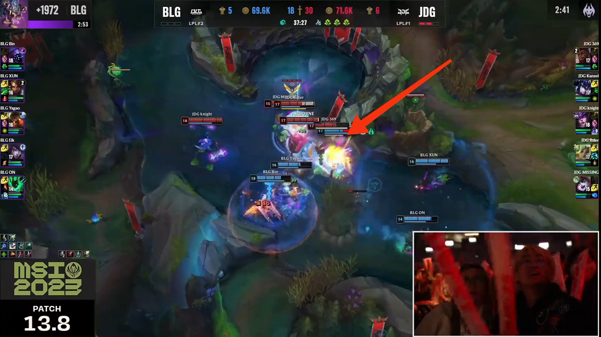 jdg3-0横扫blg韩国解说,jdg对战blg总决赛回放