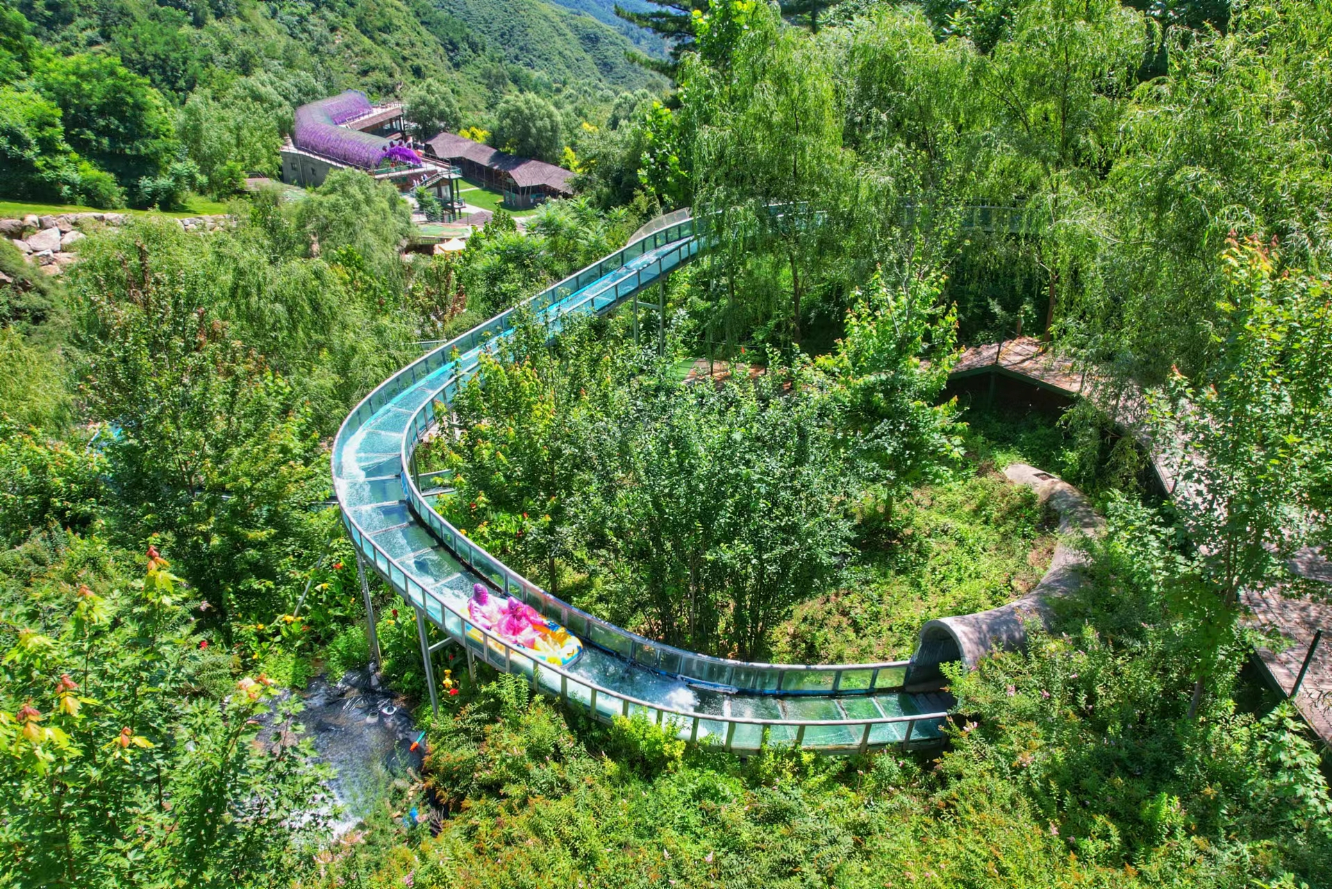 漫山花溪谷的美,花溪民宿漫山花溪谷