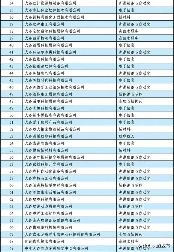 大连高成长企业排名,大连高新技术园区企业排名