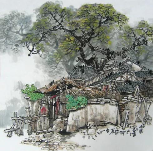 名家余玉奇山水画精品欣赏,古代名家横幅山水画作品欣赏